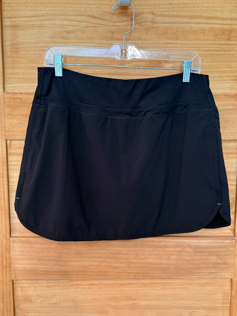 Free Fly Bamboo Black Athletic Tennis Golf Skort Skirt Women's size L
